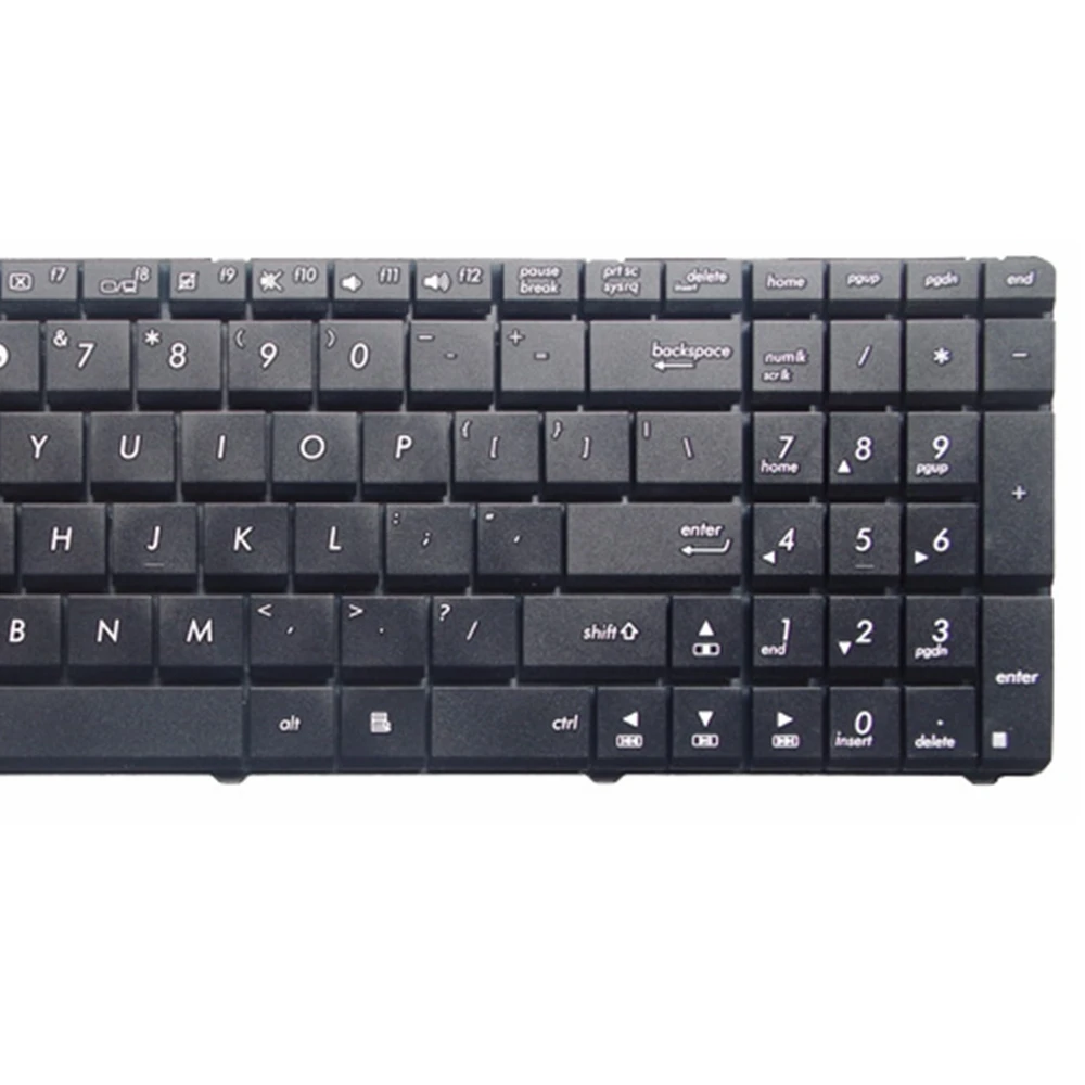 Нам для ASUS G72 X53 X54H a53 A52J K52N g51v G53 n53t X55VD n73s n73j p53s X53S x75v b53j UL50 Клавиатура ноутбука черный английский
