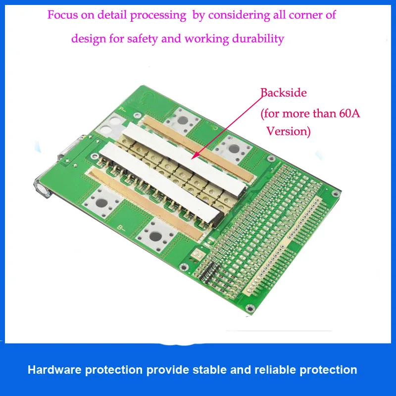4S 12V Lifepo4 батареи BMS и 16 8 V литий ионная печатная плата с функцией баланса 60A до 100A