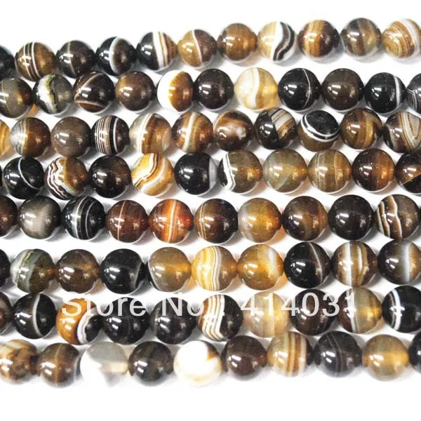 (64 Pieces/Lot) ! Nature Coffee Color Lace Agate Beads Loose Bead New Lovely Size: 12mm Free Shipping | Украшения и аксессуары