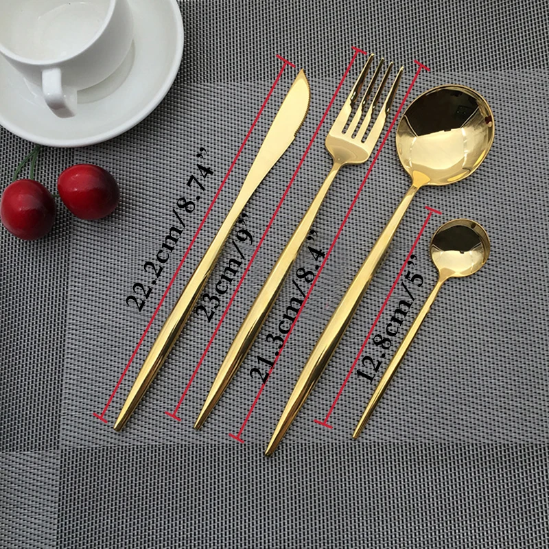 304 Нержавеющая сталь серебристый цвет набор столовых приборов столовый нож