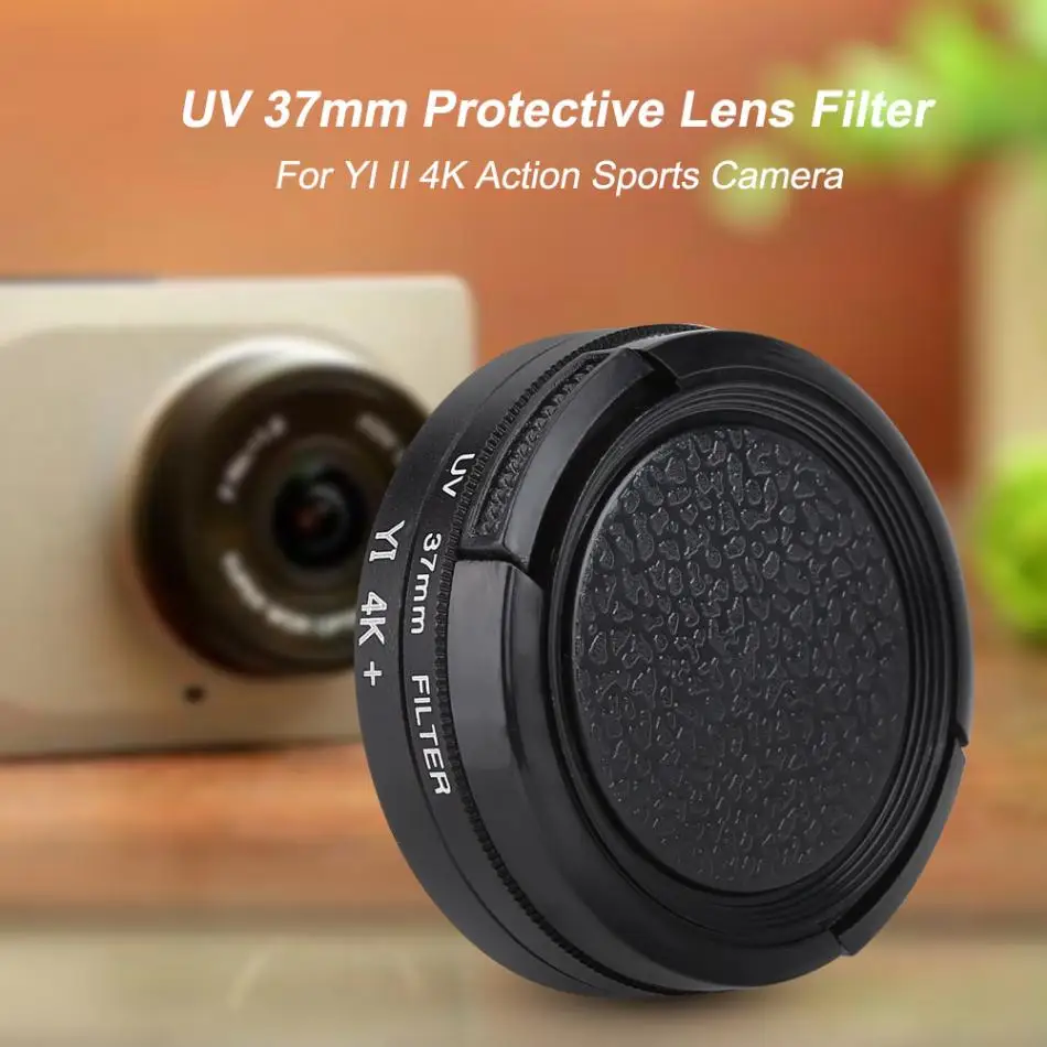Защитный уф фильтр 37 мм для спортивной экшн камеры YI II 4K|uv filter|lens uv filterlens |
