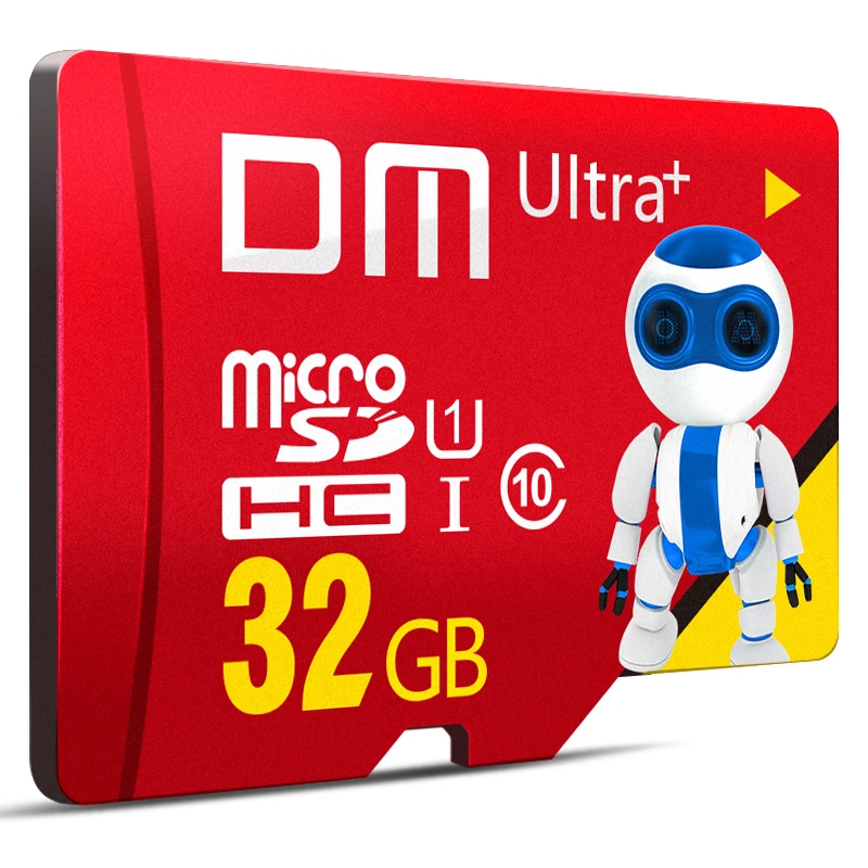 DM MCSD010-C10 MicroSD карта класс 10 высокоскоростная TF карта памяти 16 ГБ 32 ГБ 64 ГБ 128 Гб Mini SD карта памяти красного цвета