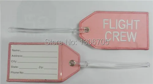 Вышитая бирка для багажа|flight crew luggage|flight crewcrew bag tag |