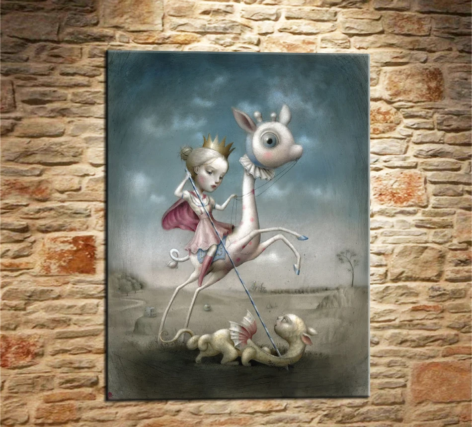 Mark Ryden Mark Ryde 1 панель абстрактная настенная живопись маслом плакат напечатанная Картина на холсте для гостиной домашний Декор 16