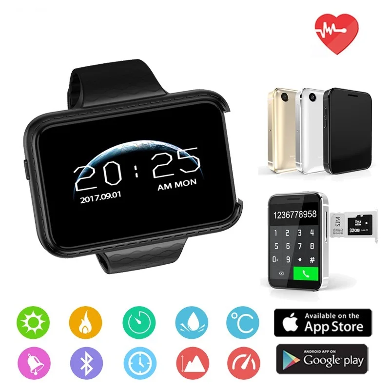 Фото I5S Smart Mobile Watch 2 2-дюймовый MTK2502C шагомер sim-карты видео записи музыки 32 г TF расширить