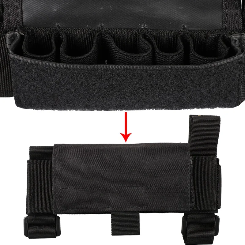 Molle Чехол тактический винтовка щека отдых Riser Pad картриджи держатель холщовый чехол круглый картридж сумка в виде ракушки приклад патроны