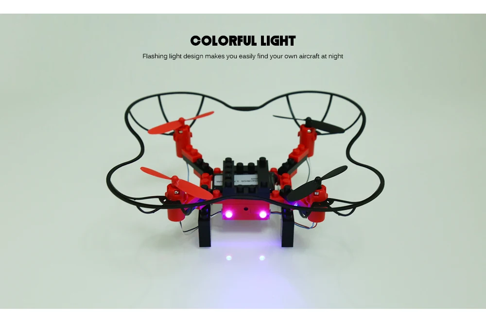 Новинка года Радиоуправляемый Дрон DIY Building Конструкторы Quadcopter 2.4 г 4CH 6 оси гироскопа headless режим quadcopters 3D unlimited флип самолет