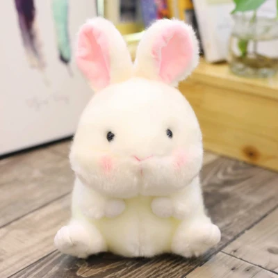 1 шт. 18 см Kawaii плюшевый пингвин Кролик Хомяк Панда Свинья плюшевая игрушка, мини-модель плюшевого животного заполненная кукла, детская игрушка, домашний декор - Цвет: Rabbit