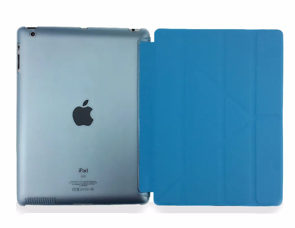 Чехол для iPad 2 iPad 3 iPad 4 деформация складной PU кожаный тонкий магнитный передний смарт-чехол+ Жесткий ПК задний чехол для планшета