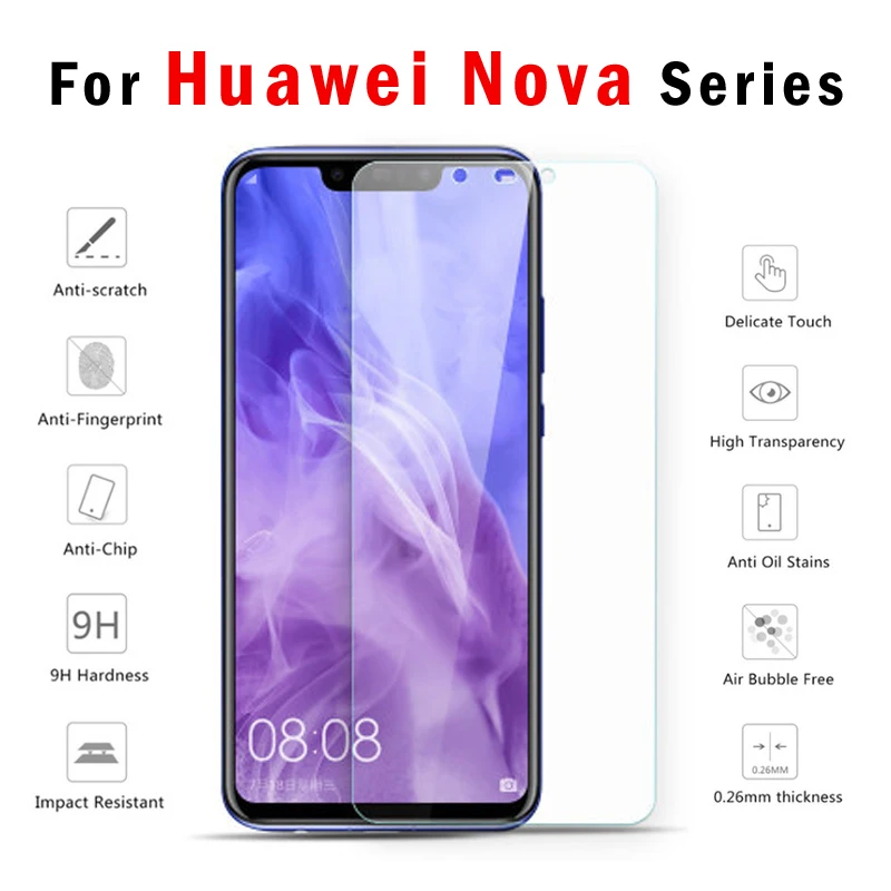 Для Huawei nova стекло для 3i защита экрана 2i 2 plus 3 i Закаленное Защитная пленка