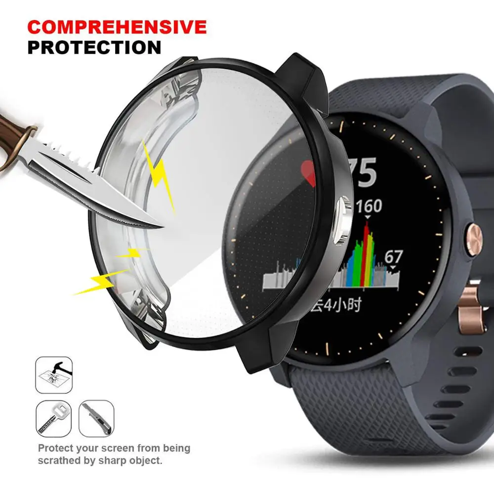 Защита для экрана устойчивый к царапинам мягкий чехол часов Garmin Vivoactive 3 Music/шнур/SQ