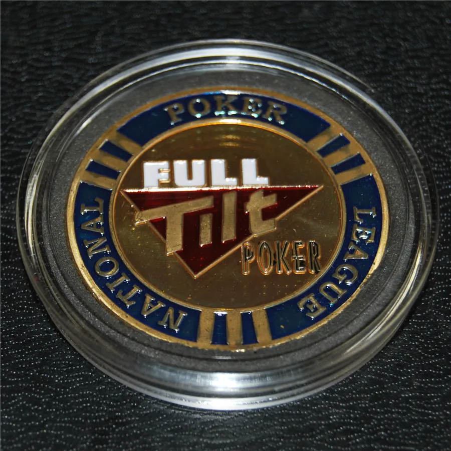 

Free Shipping 5pcs/lot,Full Tilt Poker (FTP) Metal Chips / Card Protectors