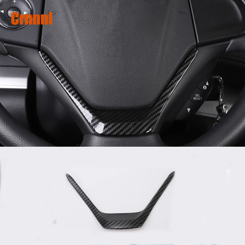 Углеродное волокно украшение крышки рулевого колеса для Honda CRV CR V 2012 2013 2014