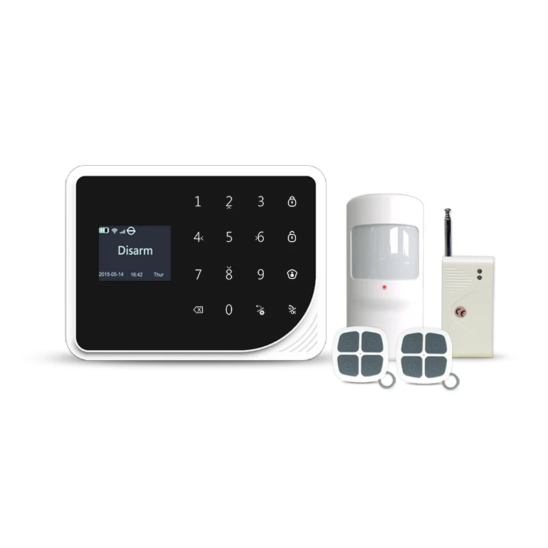 433 МГц Аварийная сигнализация wifi gsm домашняя охранная сигнализация WI-FI gsm сигнализация с Беспроводной сенсор вибраций/15кг ПЭТ иммунной PIR