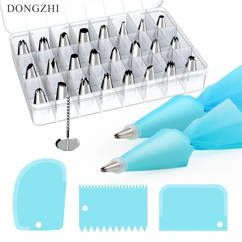 36 шт. товары для украшения торта наконечники из нержавеющей стали глазировки с 1