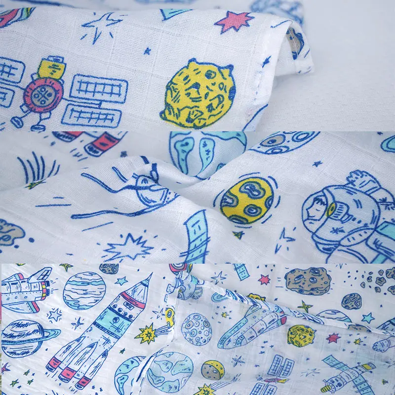 

Muslin Diapers Cotton Baby Swaddle Wrap Baby Blankets Newborn Bath Towel Gauze kid Sleepsack Baby bed Accessories Stroller Cover