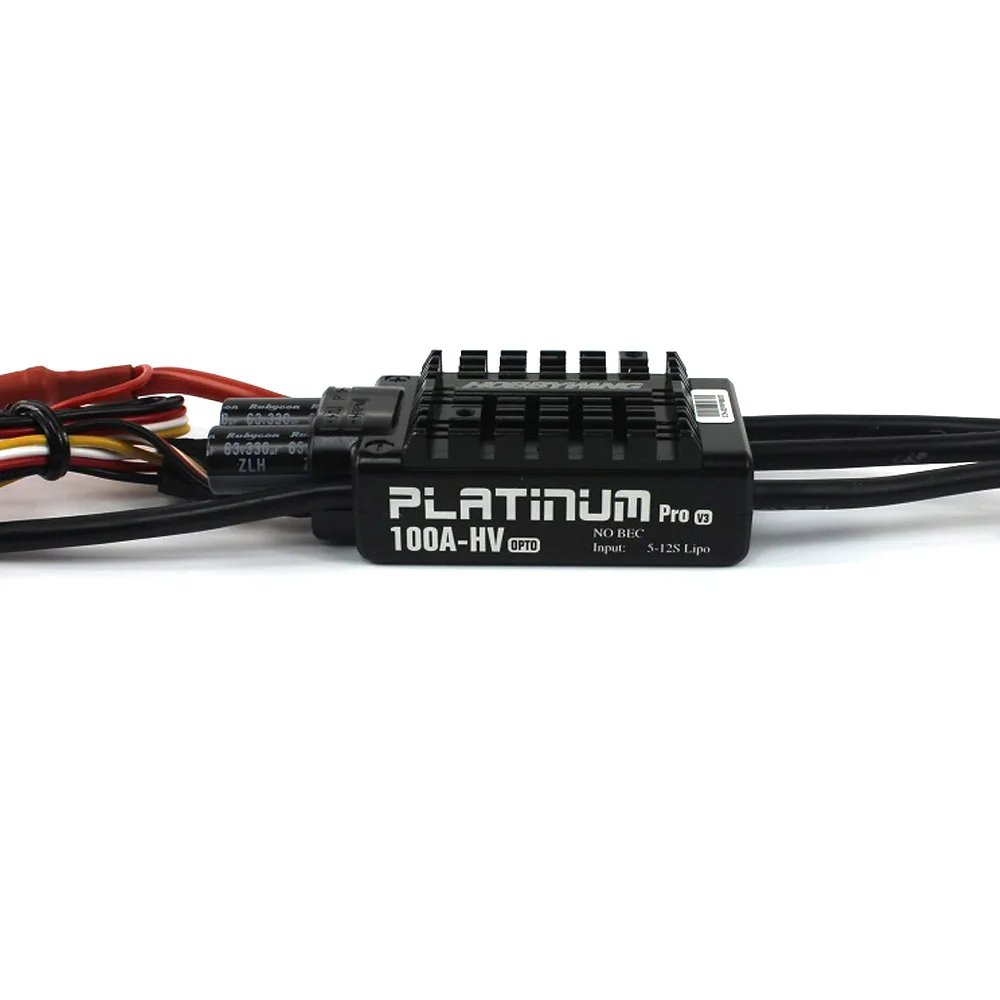 Hobbywing Platinum HV V3 100A 5 12S Lipo без BEC контроллер скорости бесщеточный ESC для