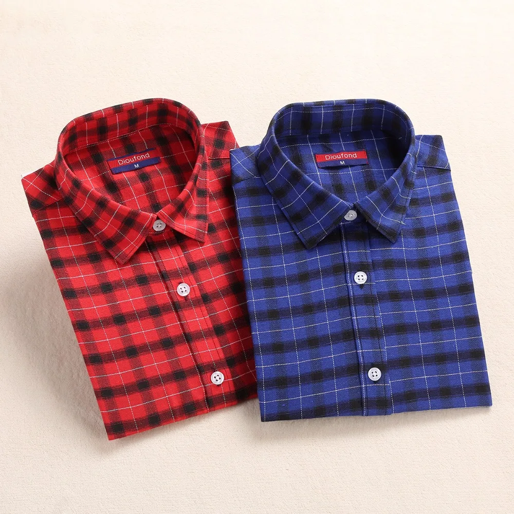 Женская клетчатая блузка хлопковая с длинным рукавом Лидер продаж|shirt ads|shirt brashirt