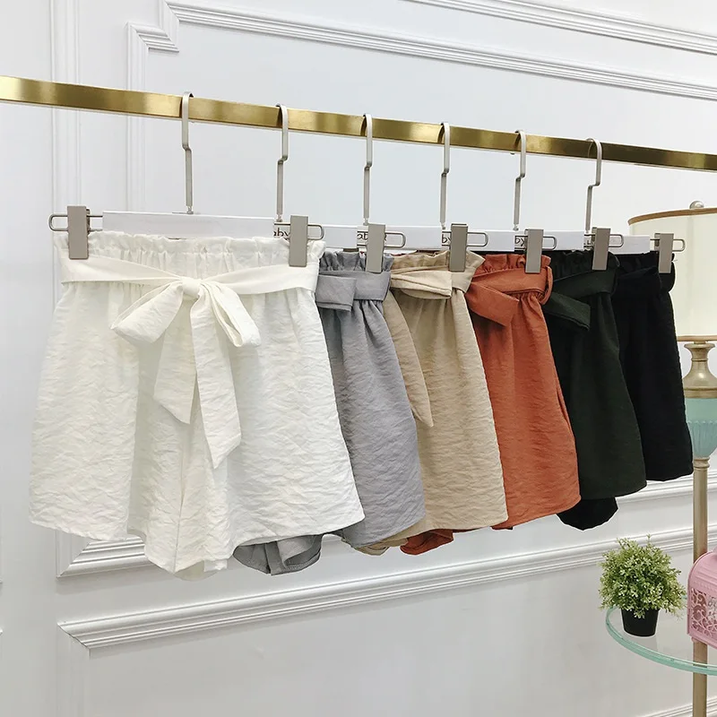 

Lady Women Wide Legs Shorts Summer Casual Shorts Beach High Waist Shorts