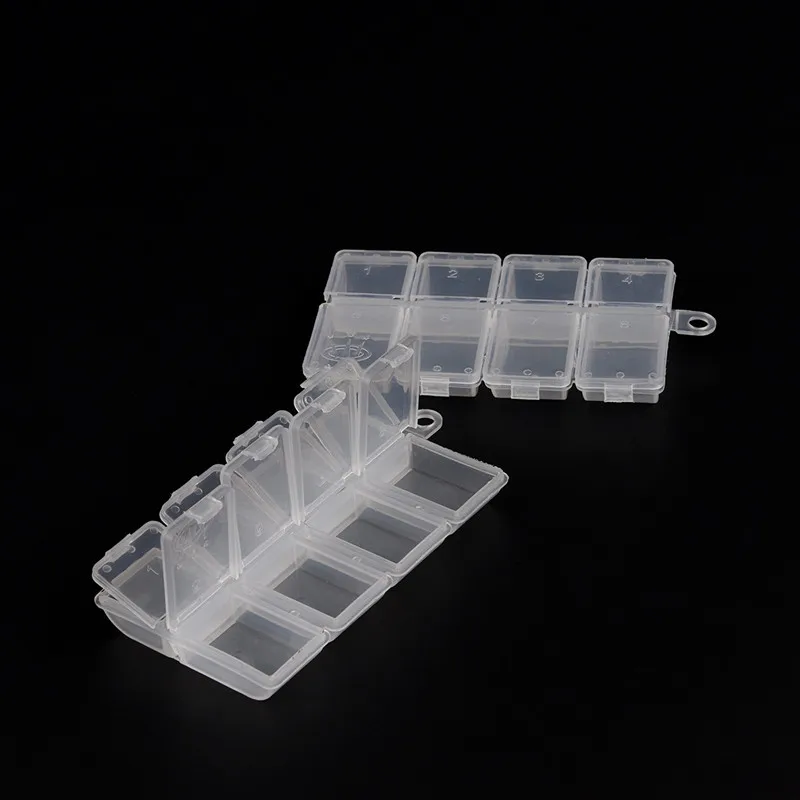 1 шт. коробка для рыболовных инструментов прозрачная пластиковая емкость