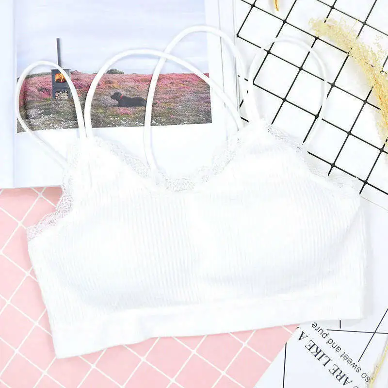 Комплект нижнего белья в японском стиле хлопковый бюстгальтер пуш ап с тонкими