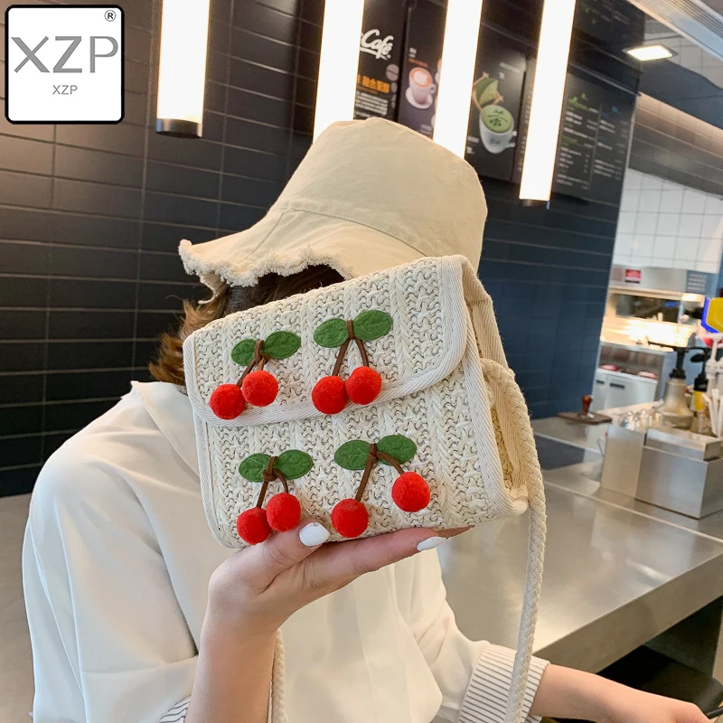 

Маленькие сумки-Кроссбоди XZP с откидной крышкой, женские летние сумки-цепочки 2019, Корейская версия, дикая пляжная сумка, Женская плетеная Су...