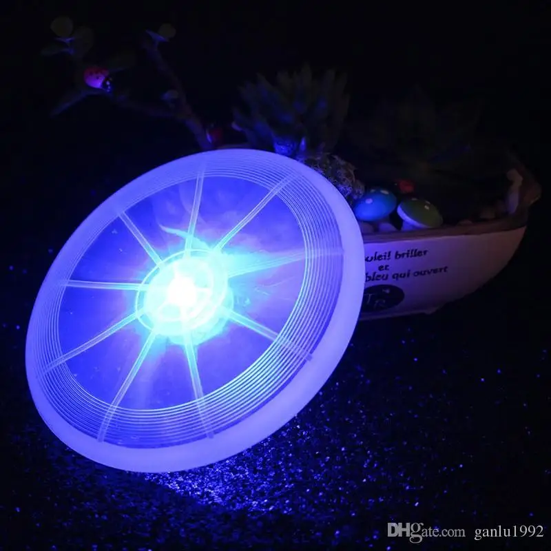 1 шт./сек. Цветная детская игрушечная летающая тарелка с диском светодиодная