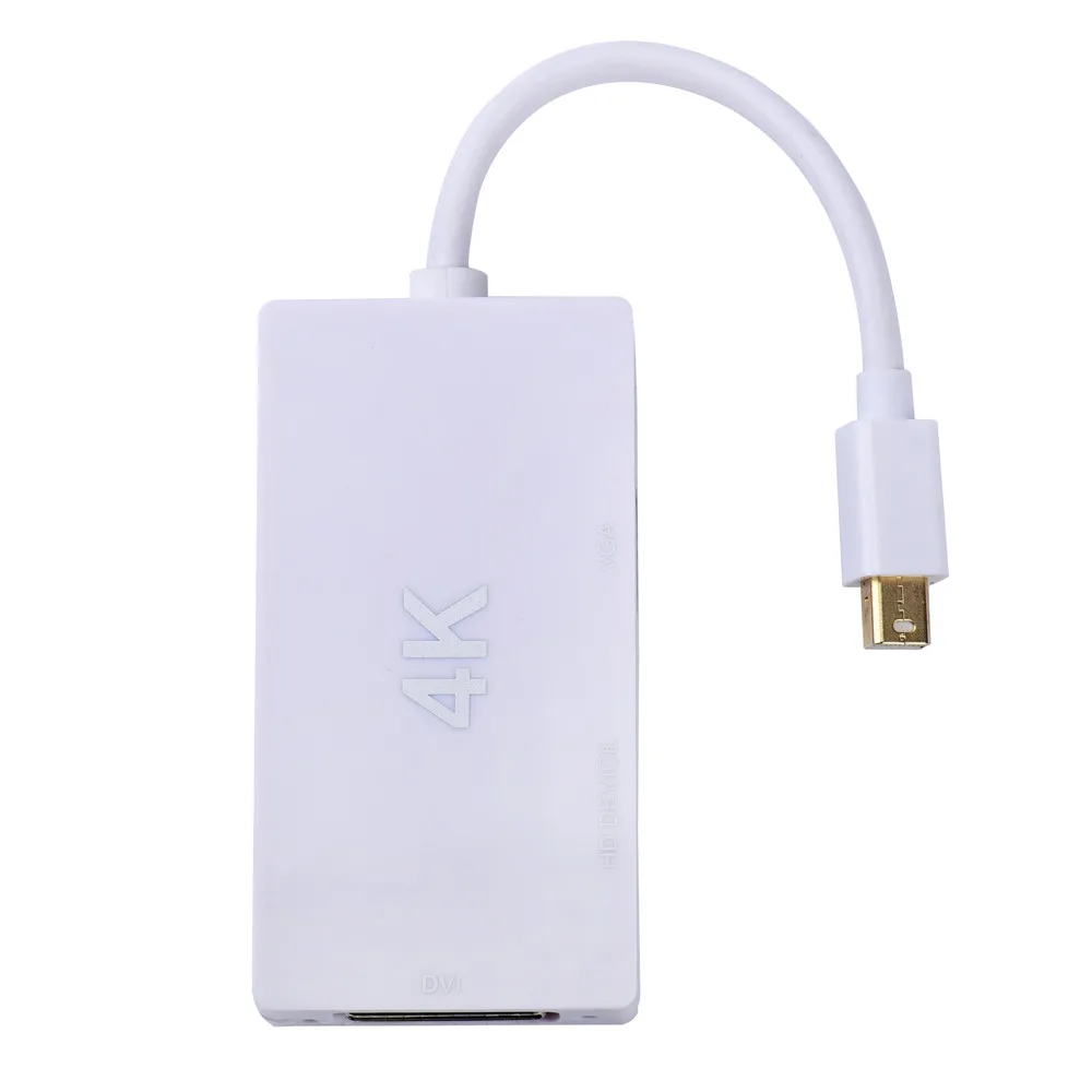Недавно Новые 3 в 1 Мини Дисплей Порты и разъёмы к DVI VGA HDMI кабель переходник для