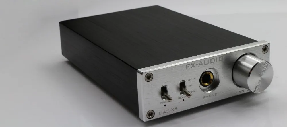 fx-аудио DAC-X6 HiFi 2,0 цифровой аудио DAC декодер вход USB/оптический/коаксиальный RCA/выход для наушников DC12V/1.5A адаптер питания