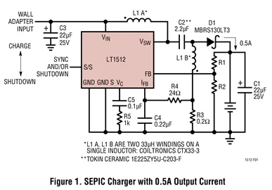 LT1512CGN LT1512 SEPIC зарядное устройство постоянного тока/постоянного
