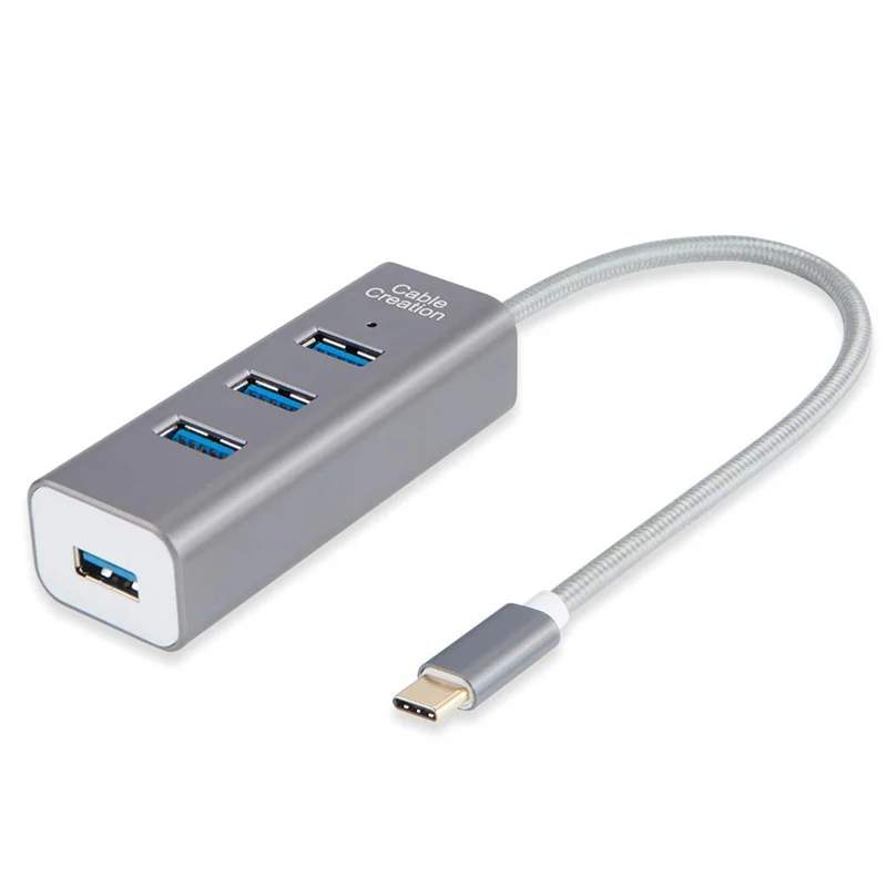USB хаб с портом Type C адаптер для 4 портового 3 0 совместимый Chromebook Pixel Samsung S9/S8 мышью