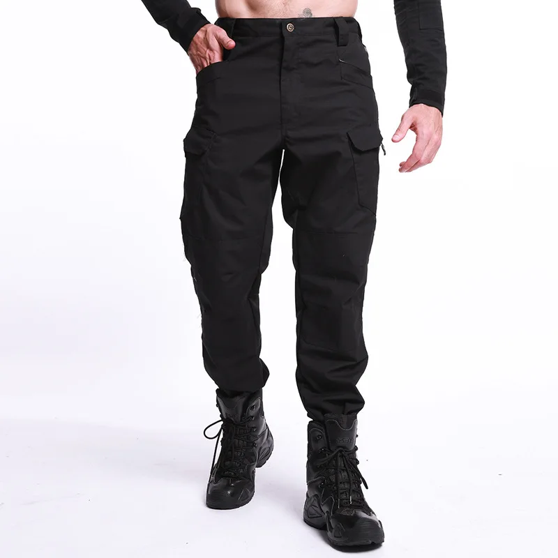 IX9 город тактические карго штаны Для мужчин боевая группа захвата армейские военные брюки из хлопка много карманов эластичные гибкие мужские Штаны для прогулки 5XL