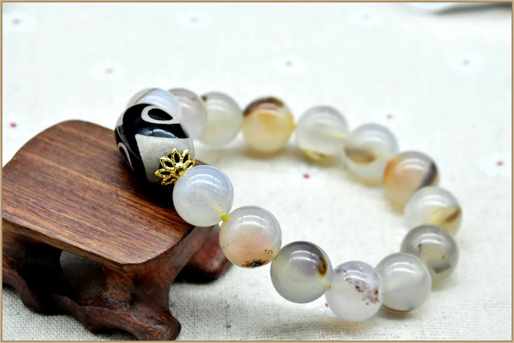 Yumten Diy натуральные изумрудные камни Kehribar колье bracciali Donna Pulseira Masculina мужские и