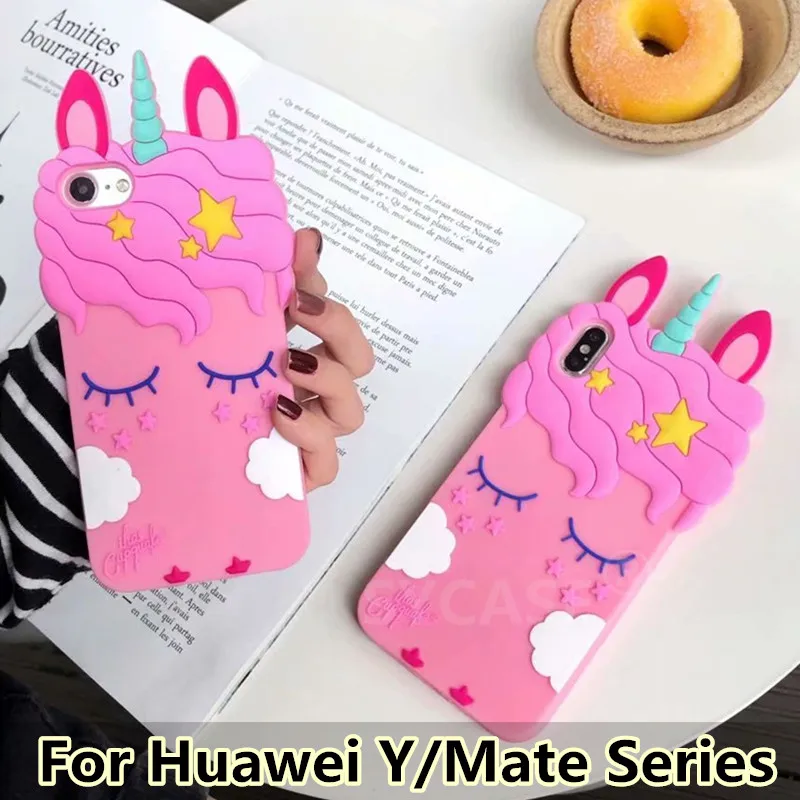 SYCASE Симпатичные Единорог ресниц horse Shell Для Huawei mate 9 Коврики 10 lite Y5 Y6 случае все