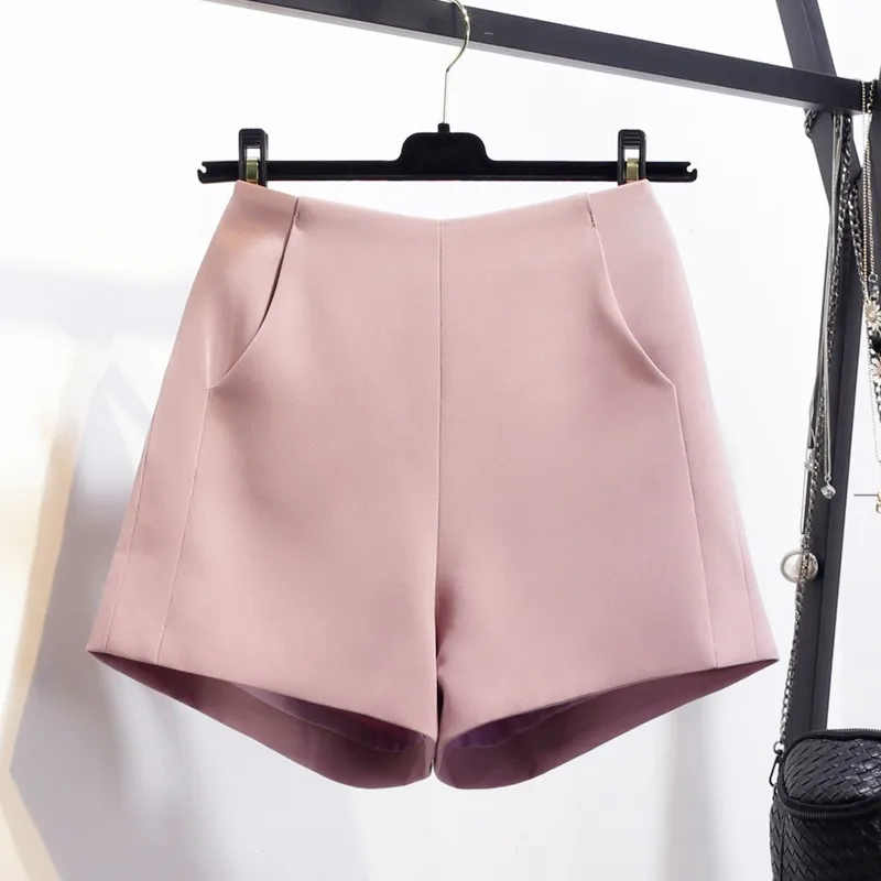 Женские шифоновые шорты с широкими штанинами повседневные высокой талией