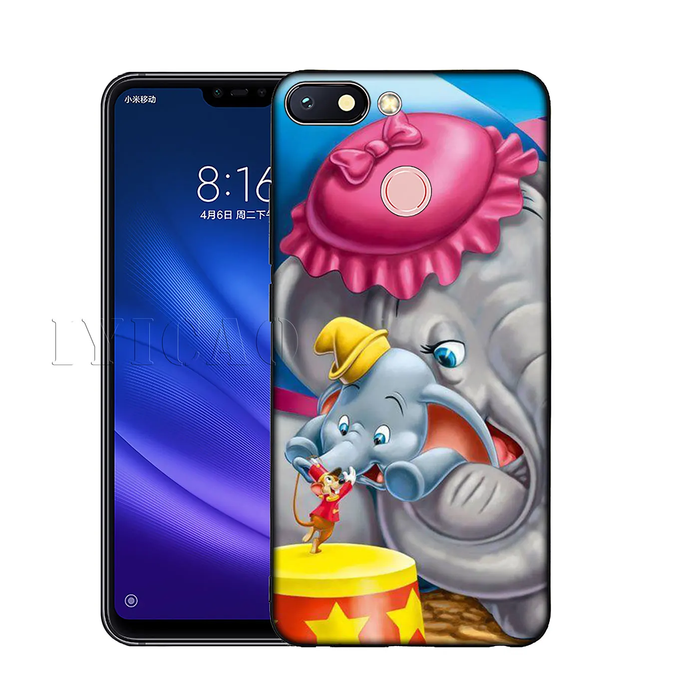 Мягкий силиконовый чехол для телефона IYICAO Dumbo Cute elephant Anime Xiaomi Mi 9 SE 9T CC9 CC9E 8 A3 Pro A1 A2