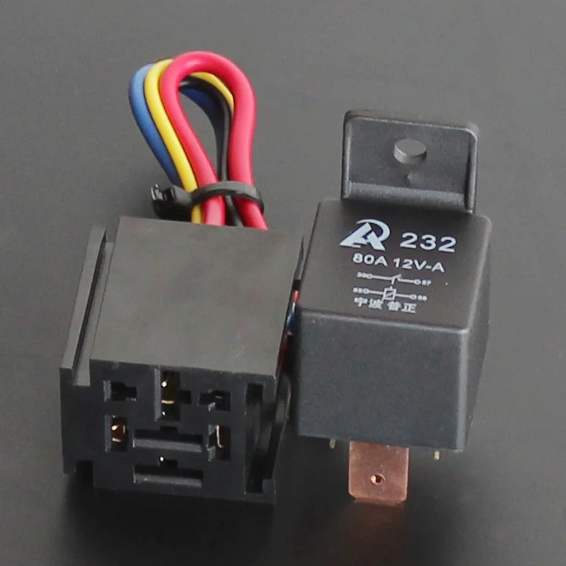 

2sets - AP Car Auto 12V DC 80A AMP Relay & Socket SPST 4Pin 4 Wire