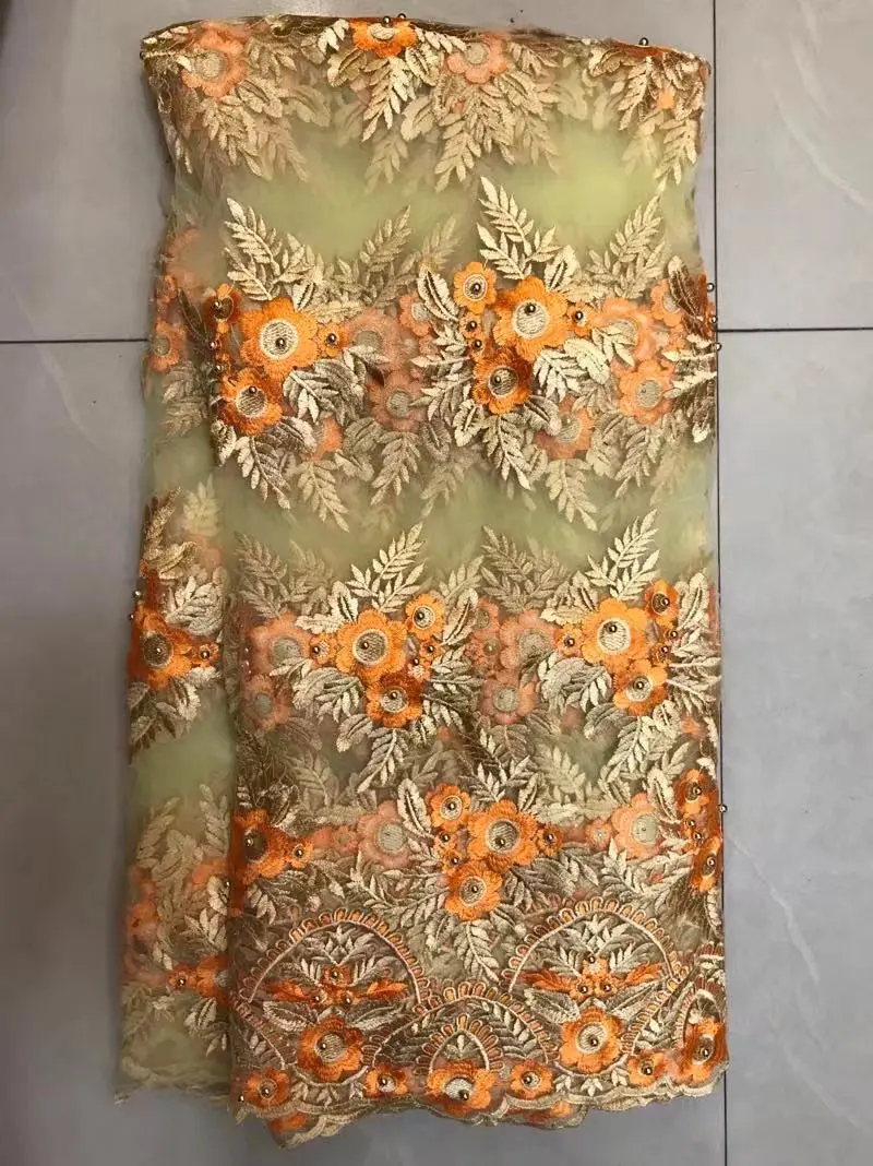 New arrivals 2017 nigerian lace fabrics french fabric africain guipure beads !ts-6-20 | Дом и сад