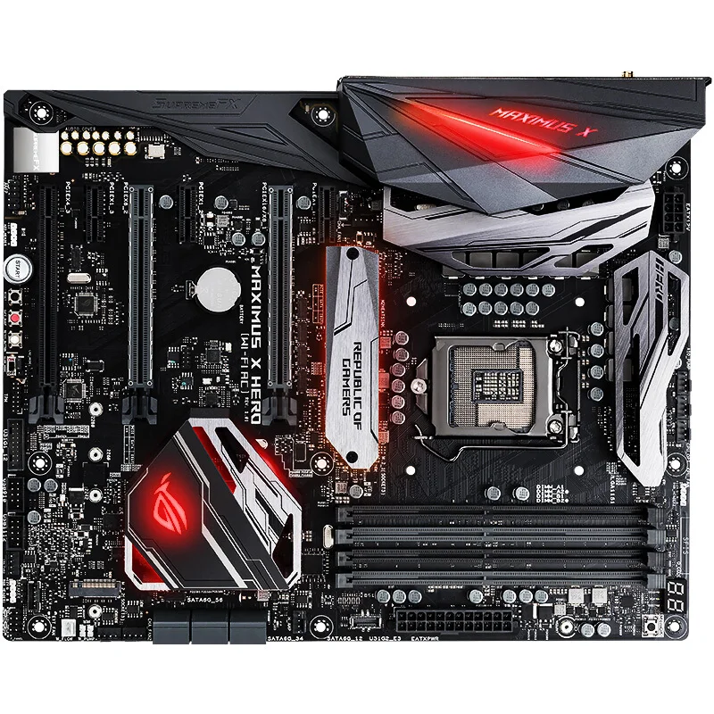 Материнская плата ASUS MAXIMUS X HERO ROG players кантри M10H Z370 новый оригинальный (без Wi