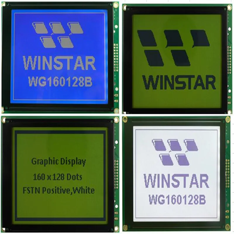 Монохромный графический ЖК дисплей WINSTAR WG160128B с матрицей 160x128 модуль дисплея
