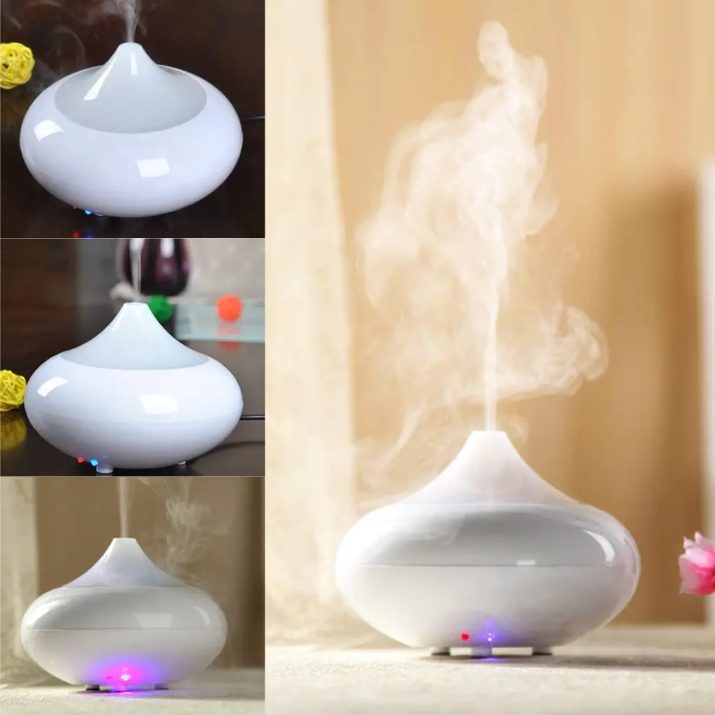 GX. Ultrasonic Humidifier Diffuser aroma diffuser essential oil fragrance with colorful LED (white) | Бытовая техника