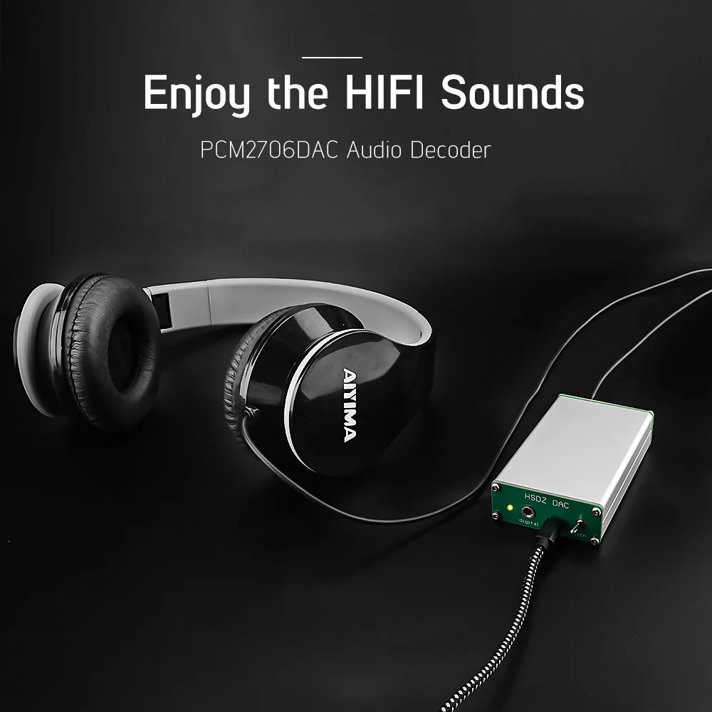 AIYIMA PCM2706 аудио декодер DAC Hifi USB звуковая карта декодирование TDA1305 усилитель для
