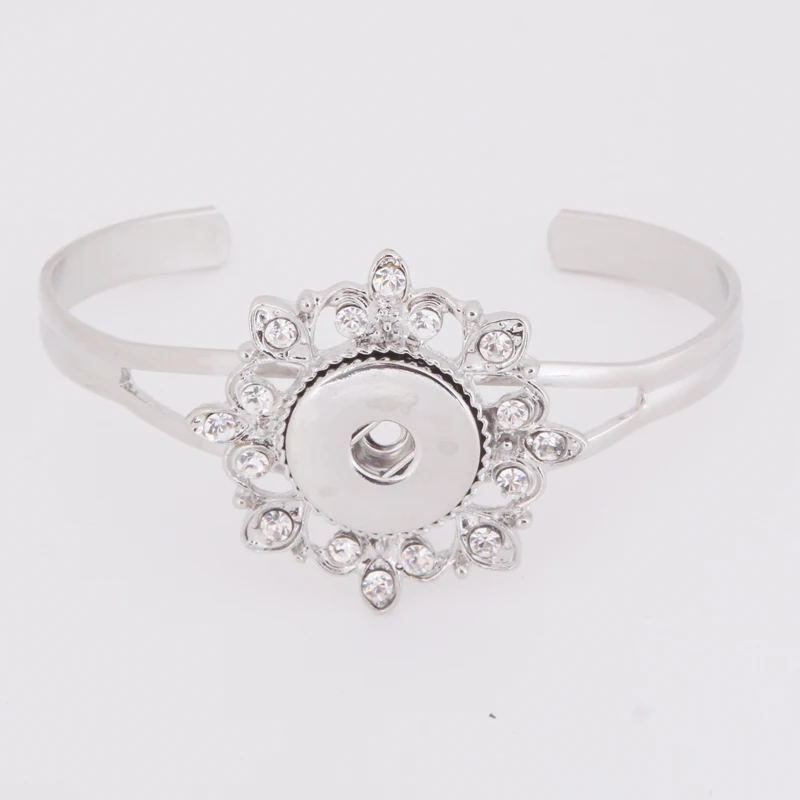 Модный красивый цветок Стразы Кристалл/розовый/синий металлический браслет с