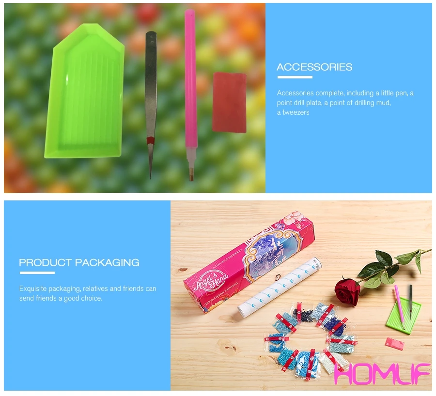 Алмазная картина стежка 5 шт тройки яркая модульная Таблица вышивка бисером