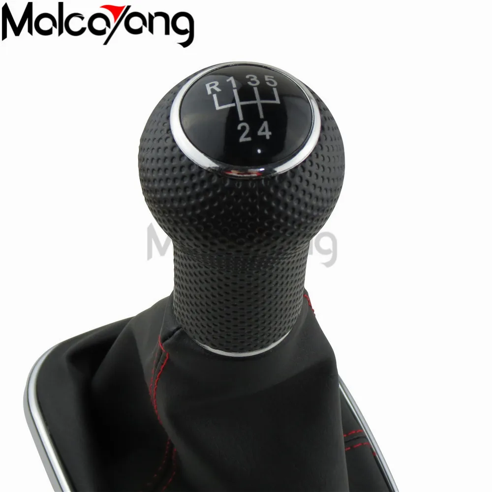 5 speed 5/6 Скорость автомобиля рукоятка для рычага переключения передач Противопыльный чехол для Volkswagen VW 1999-2004 Golf 4 Характеристическая вязкость полимера MK4 GTI R32 Bora Jetta MT - Название цвета: 5 speed