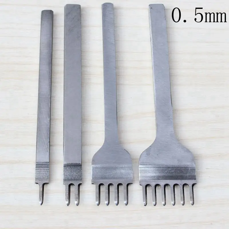 4 pcs 5mm 4 шт./компл. 3/4/5/6 мм кожаное ремесло набор дыроколы для шнуровки для сшивания инструмент Мужская прошитая вручную обувь с высоким уровнем gradewhite Сталь - Тип лезвия: 4 pcs 5mm
