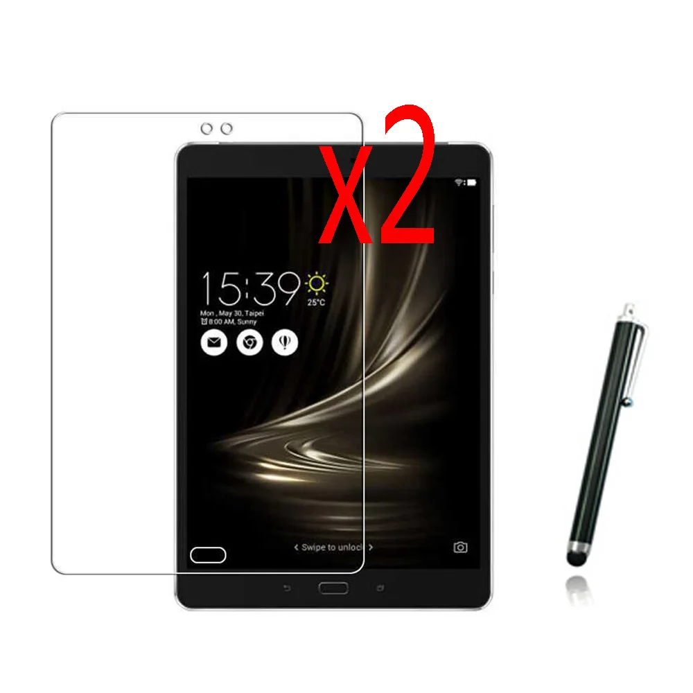 3в1 2x прозрачная защитная пленка для ЖК экрана + 1x Стилус планшета Asus ZenPad 3S 10 Z500 Z500KL