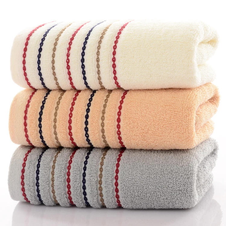 

3PCS*LOT New Fashion 3 Colors Genuine Face Hand Towel High Quality 34cm*74cm 100% Pure Cotton Brand Bath Towel Set wholesale