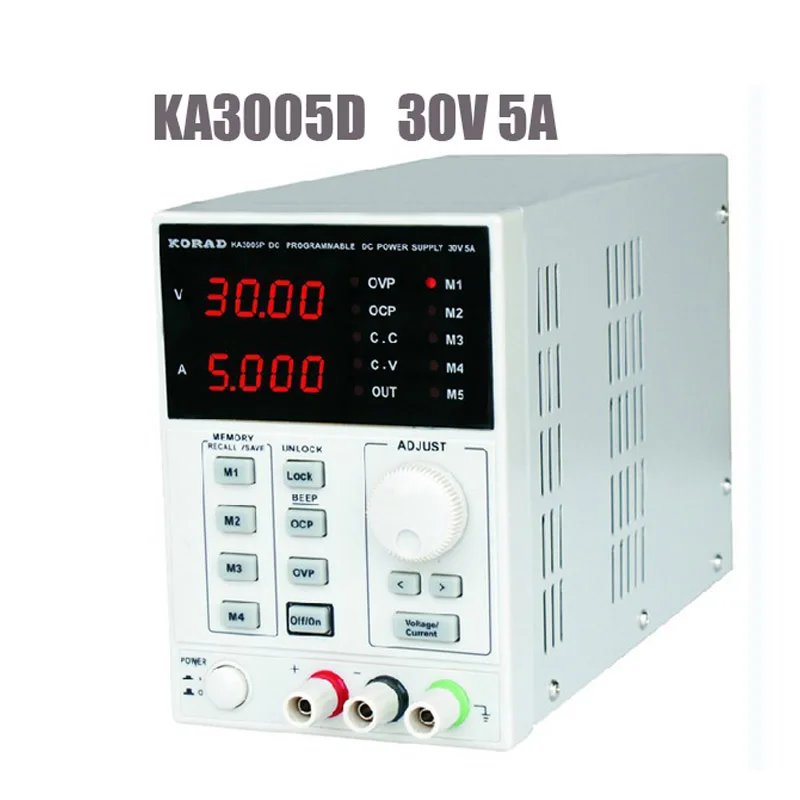 Высокоточный Регулируемый цифровой источник питания постоянного тока KA3005D 4Ps mA