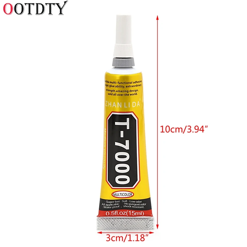 Супер клей OOTDTY T 7000 15 мл из эпоксидной смолы для ремонта герметик рамы с